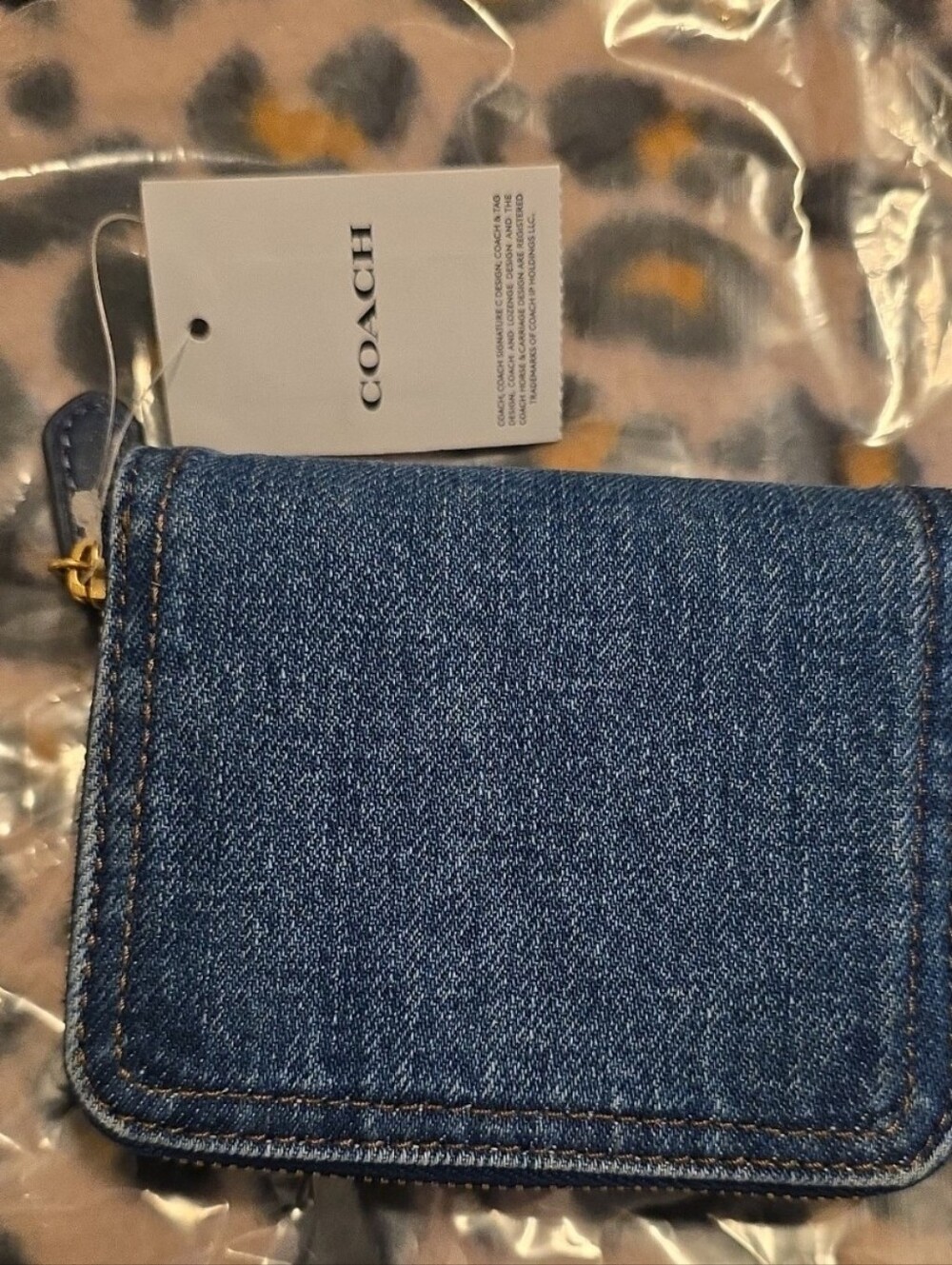 Coach Denim Wallet, Clutch NWT - Picture 2 of 9